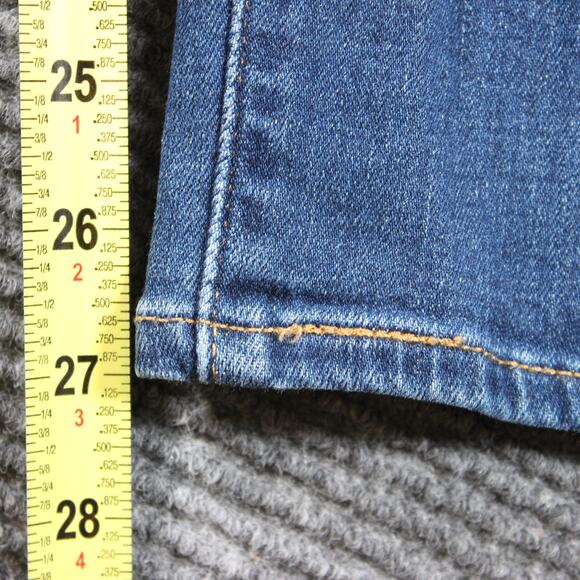 Levi’s 721 High Rise Skinny Ankle Womens 31 Blue Distressed Stretch - Picture 10 of 11